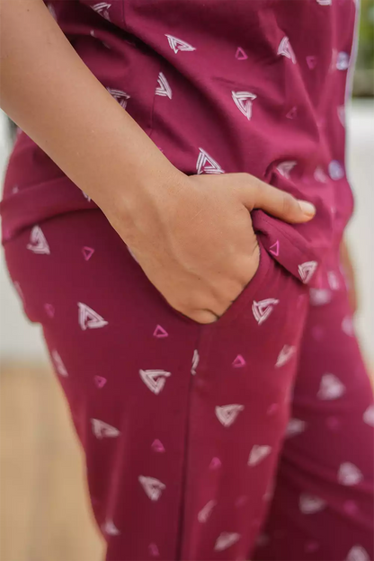 Pyjama Co-Ords Maroon