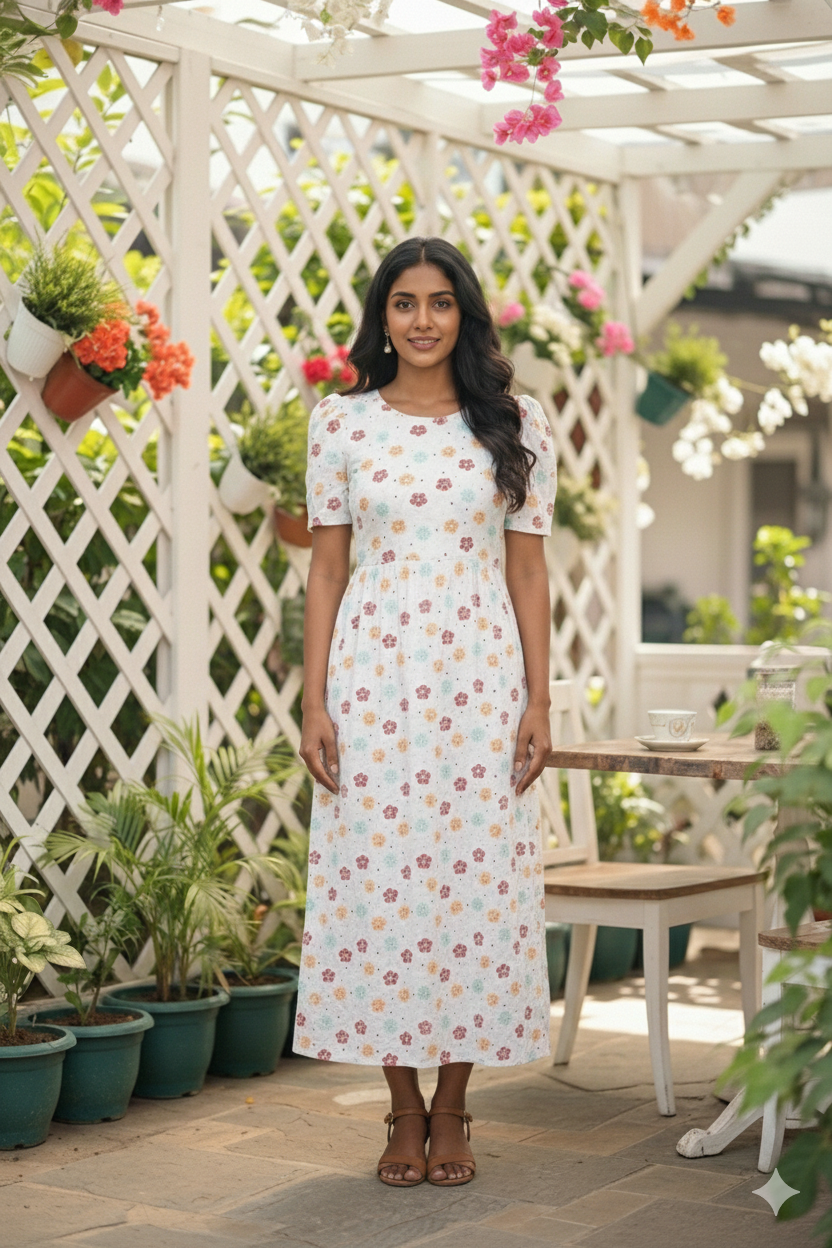 Casual Lounge Wear Non Feeding with puff Melange Floral