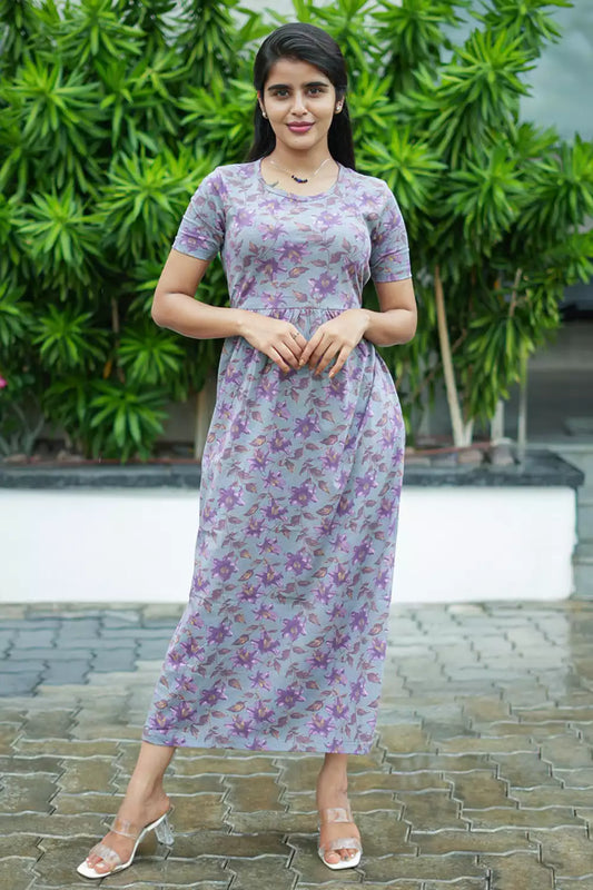Casual Lounge Wear Non Feeding Melange Purple