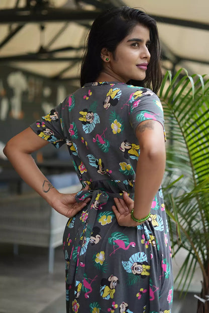 Zipless Feeding Maternity Wear without Puff Sleeve Micky