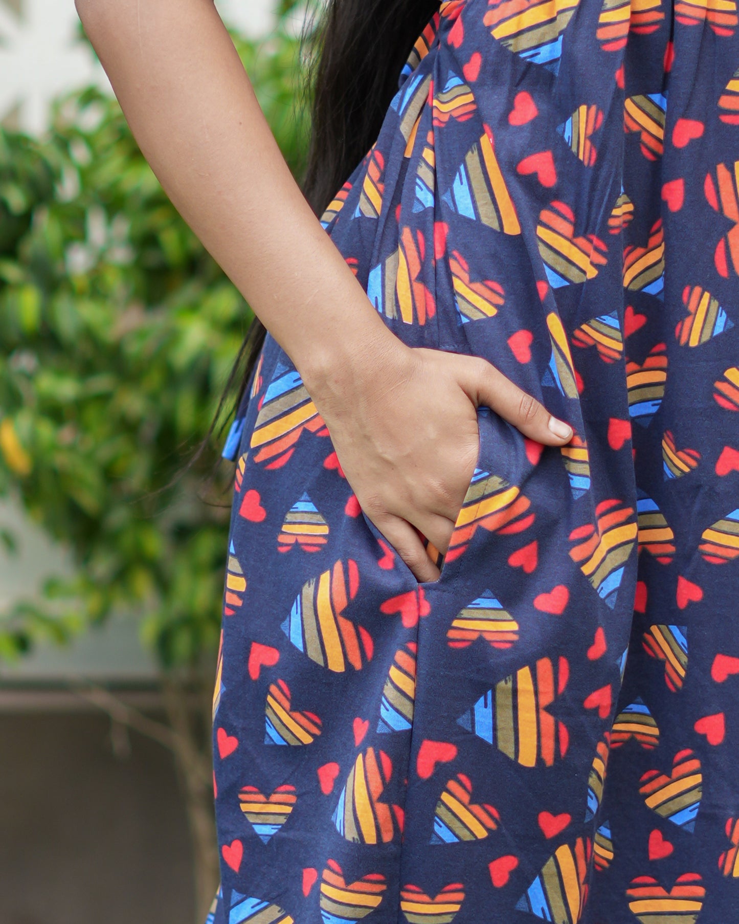 Multicolor & Green dyed Printed Maxi Dress Combo for Women