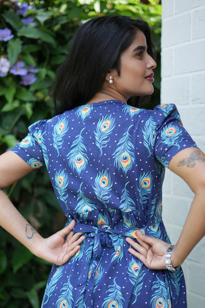 Zipless Feeding wear navy Feather 42 Inches