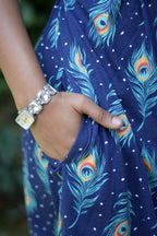 Zipless Feeding wear navy Feather 42 Inches