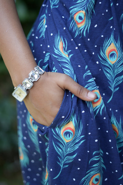 Zipless Feeding wear navy Feather 42 Inches