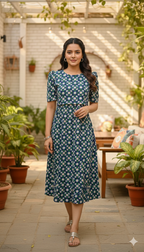 Capri Feeding Wear with Puff Sleeve NG Floral