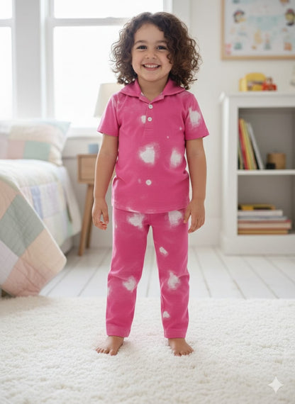 Purple teddy  Kids Nightsuit Set