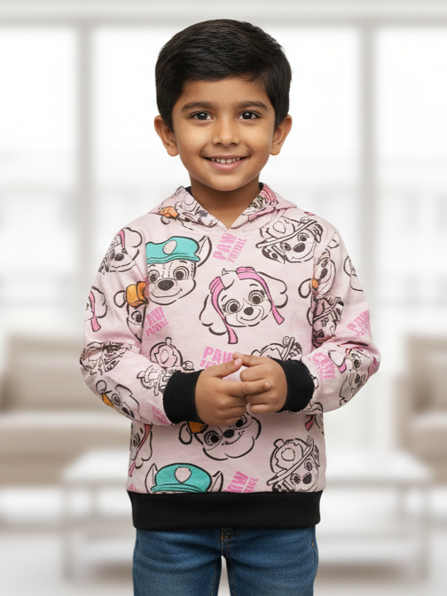 Pink Puppy All over Printed Hoodies