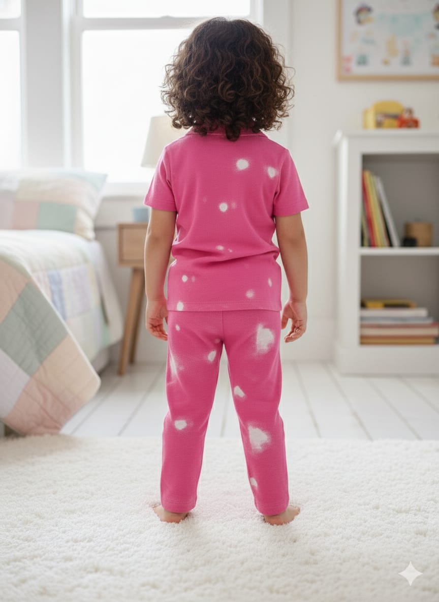 Purple teddy  Kids Nightsuit Set