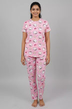 Pyjama Co-Ords Pink Kitty