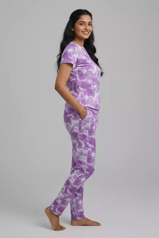 Pyjama Co-Ords Purple Dyed