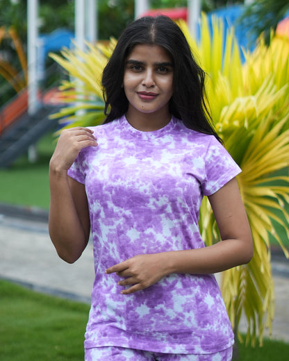 Pyjama Co-Ords Purple Dyed