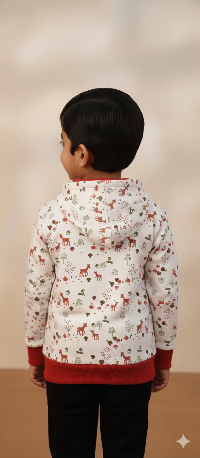 Red Deer All over Printed Hoodies