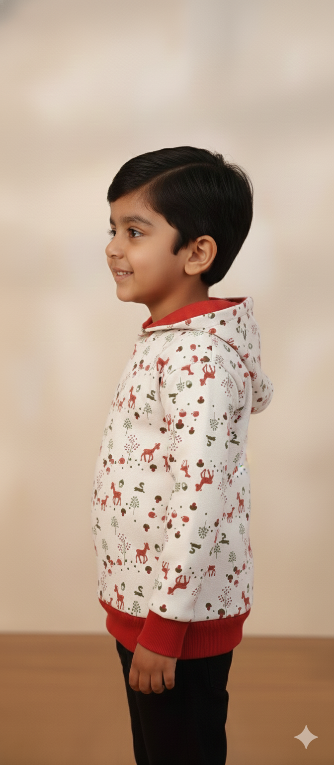 Red Deer All over Printed Hoodies