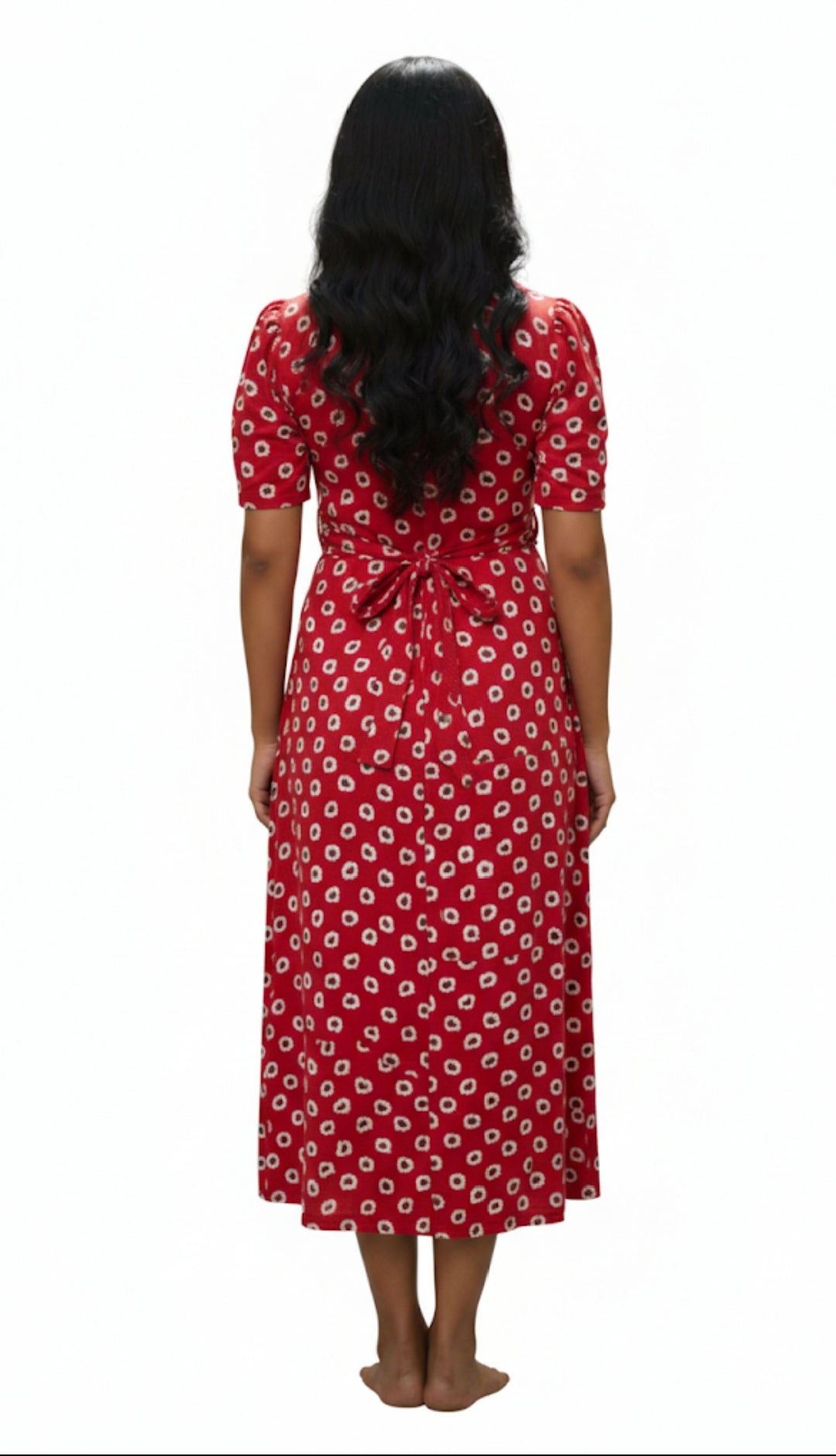 Capri Feeding Wear with Puff Sleeve Red Eye