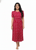 Capri Feeding Wear with Puff Sleeve Red Eye