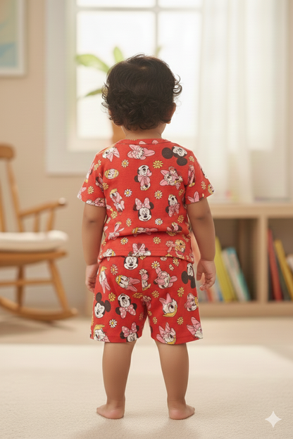 Red Mickey cozy Baby Playtime Lounge Set