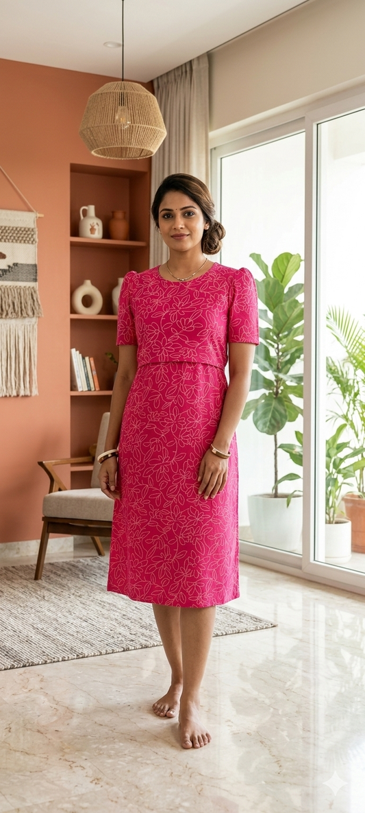 Zipless Feeding wear Red Wave  42 Inches