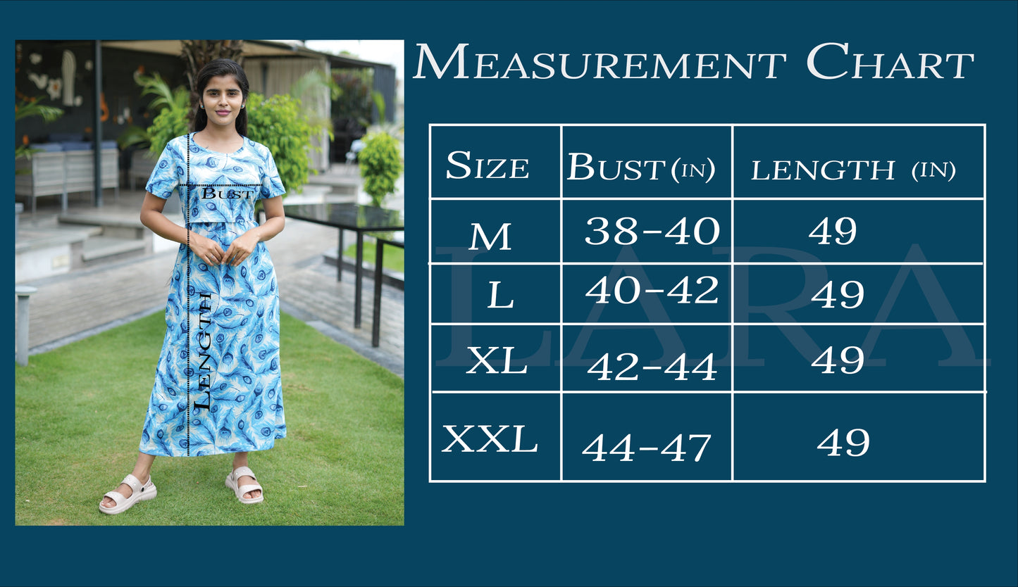 Zipless Feeding Maternity Wear without Puff Sleeve Plain Navy white Purple floral