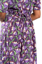 capri feeding wear with puff 47 inches - Violet Floral