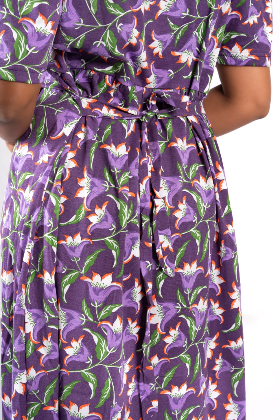 capri feeding wear with puff 47 inches - Violet Floral