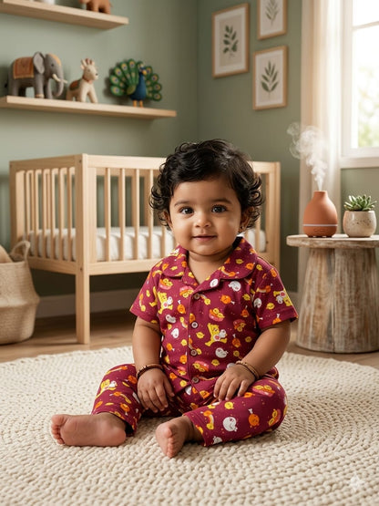 BROWN CHICKEN Kids Nightsuit Set