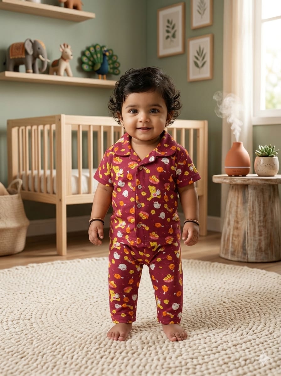 BROWN CHICKEN Kids Nightsuit Set