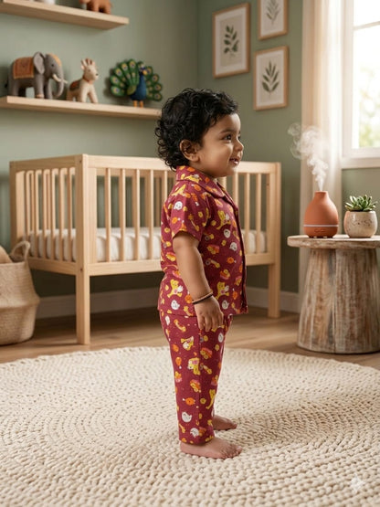 BROWN CHICKEN Kids Nightsuit Set