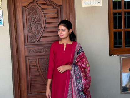 Wine Bloom 3-piece Ethnic Set |J - 001