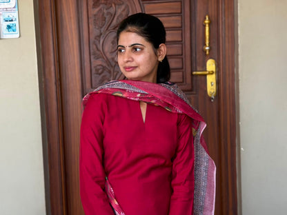 Wine Bloom 3-piece Ethnic Set |J - 001