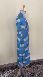 Blue Pichwai Cow Print Co-ord Set | D-008