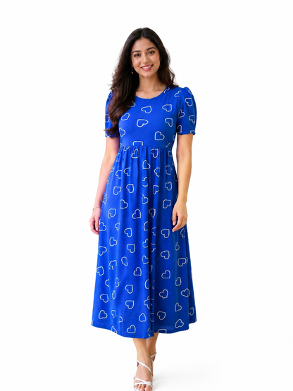 Casual Lounge Wear Non Feeding with puff Royal purple Star
