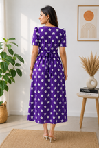 Casual Lounge Wear Non Feeding with puff Royal purple Star